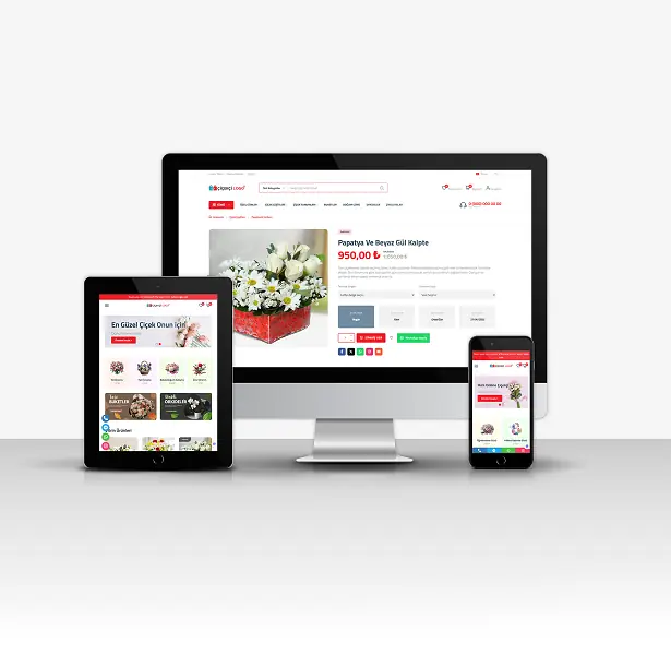 Florist Website (Advanced E-Commerce Module - New Language System)